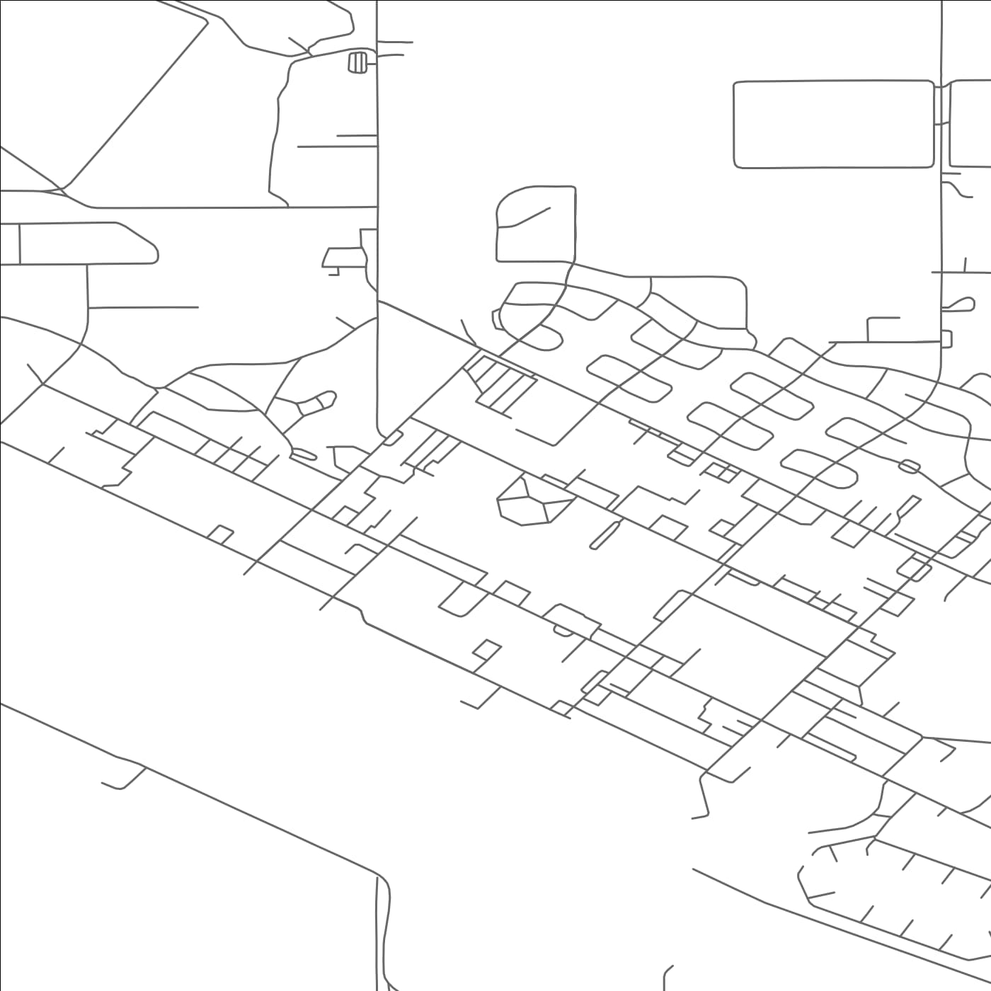 ROAD MAP OF MINOT AFB, NORTH DAKOTA BY MAPBAKES