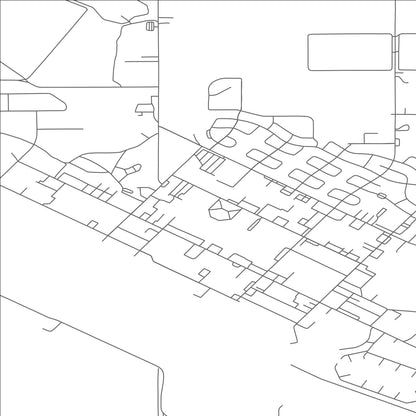 ROAD MAP OF MINOT AFB, NORTH DAKOTA BY MAPBAKES