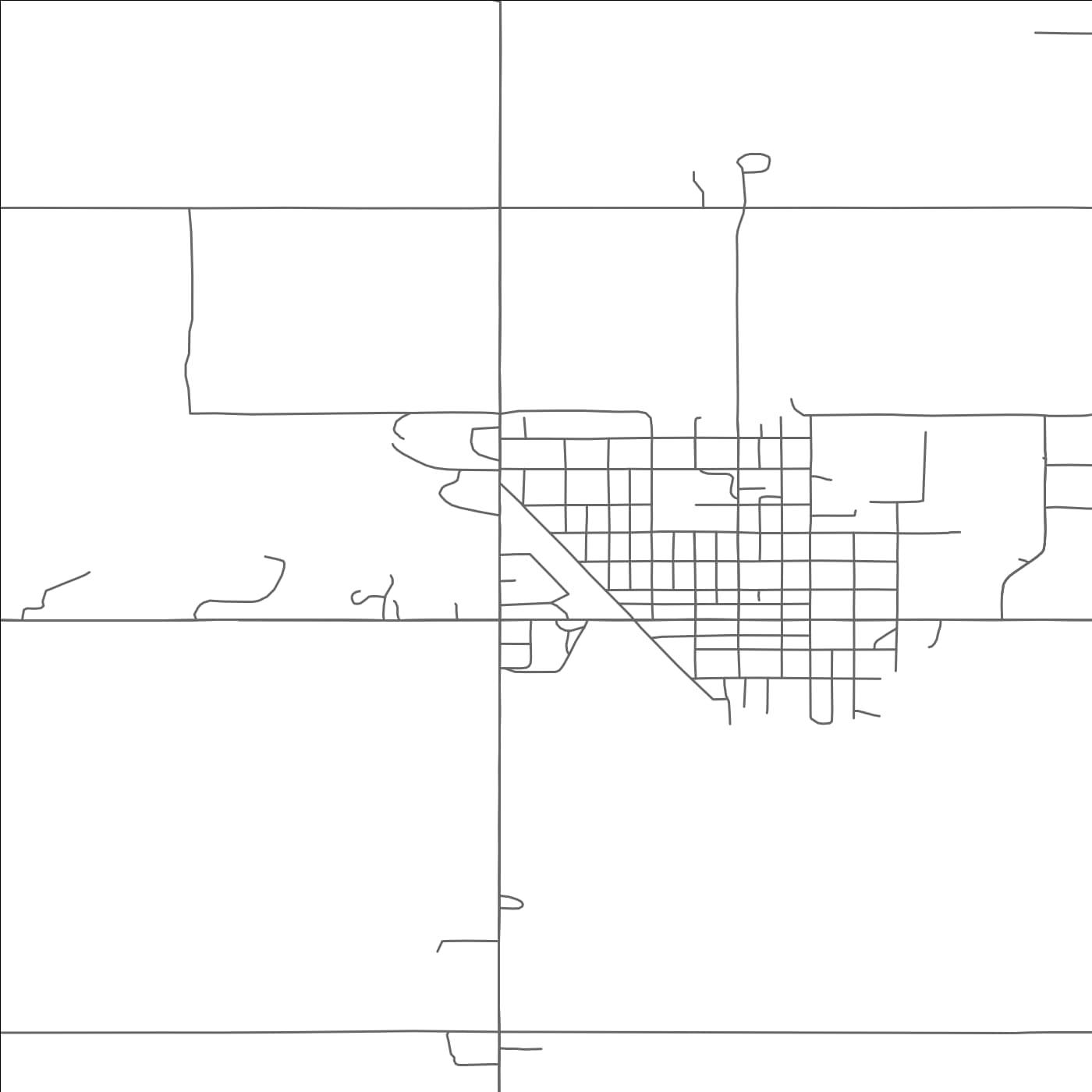 ROAD MAP OF MOHALL, NORTH DAKOTA BY MAPBAKES