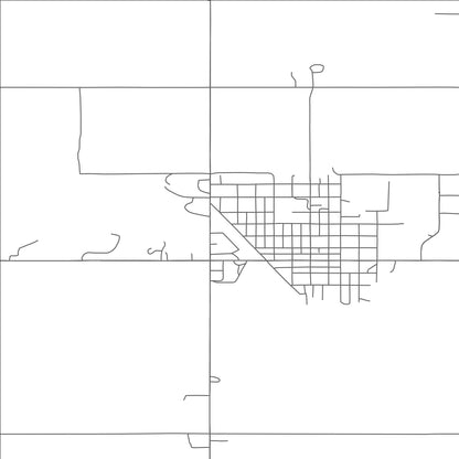 ROAD MAP OF MOHALL, NORTH DAKOTA BY MAPBAKES