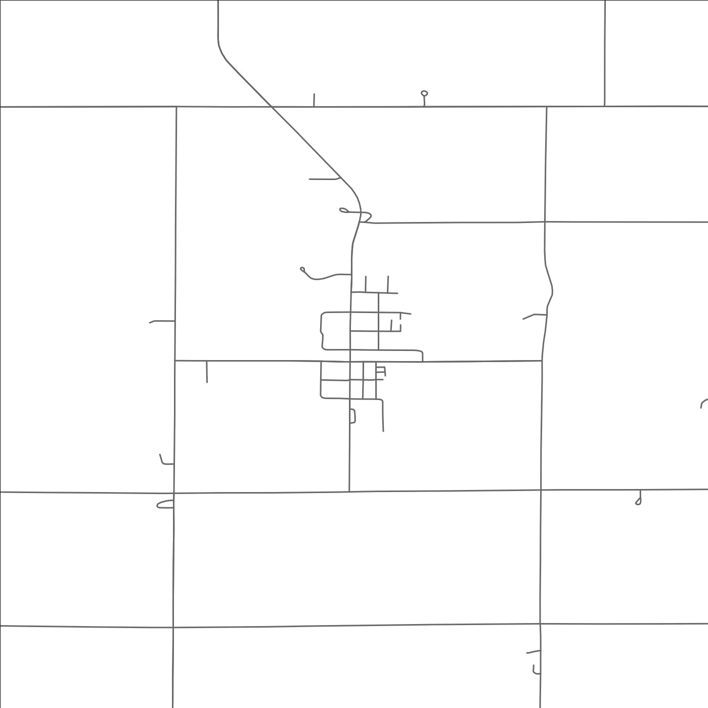 ROAD MAP OF MOORETON, NORTH DAKOTA BY MAPBAKES