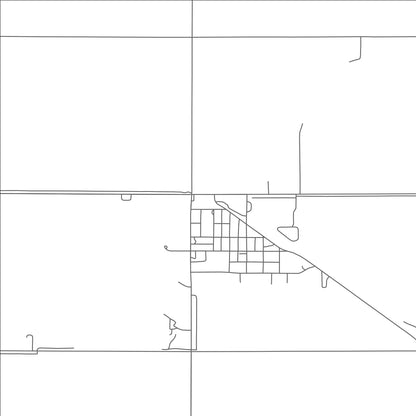 ROAD MAP OF MUNICH, NORTH DAKOTA BY MAPBAKES