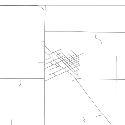 ROAD MAP OF NECHE, NORTH DAKOTA BY MAPBAKES