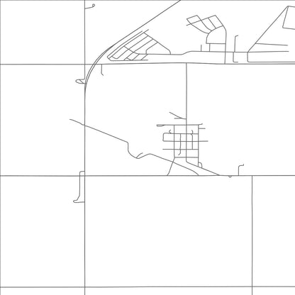 ROAD MAP OF NEKOMA, NORTH DAKOTA BY MAPBAKES