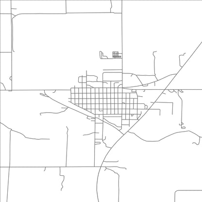 ROAD MAP OF NEW ENGLAND, NORTH DAKOTA BY MAPBAKES