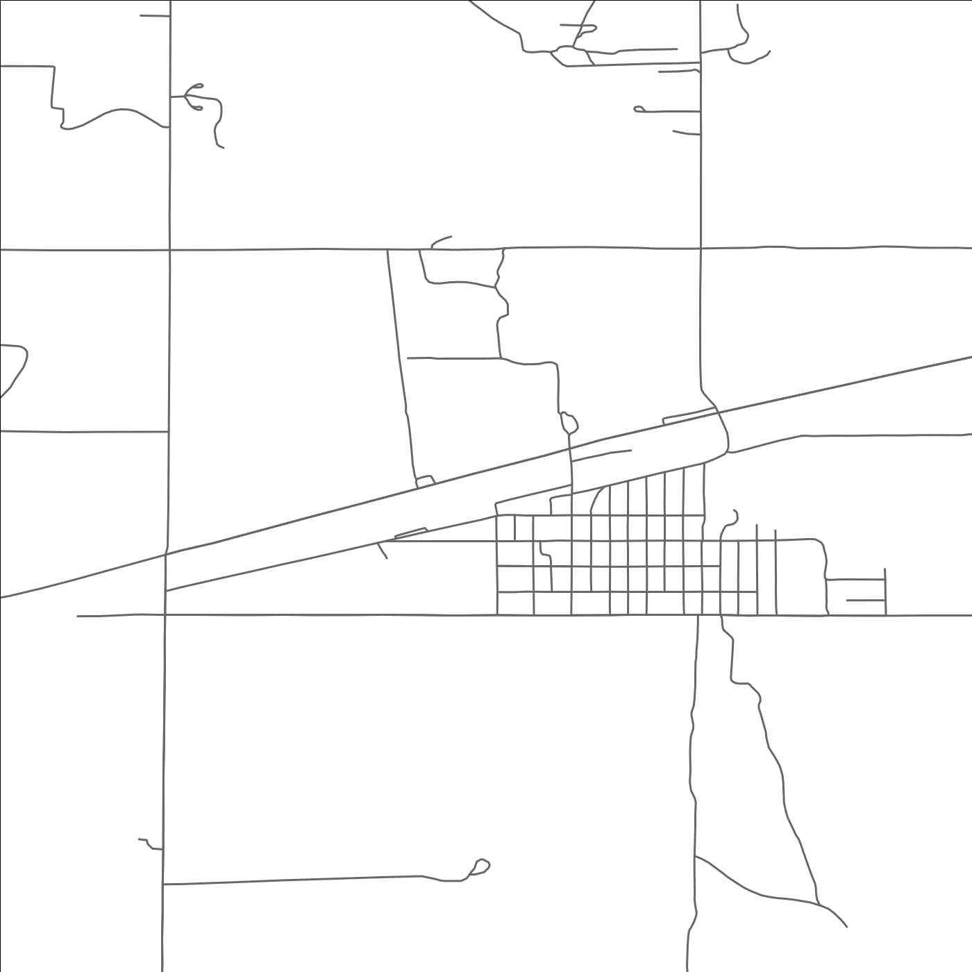 ROAD MAP OF NEW LEIPZIG, NORTH DAKOTA BY MAPBAKES