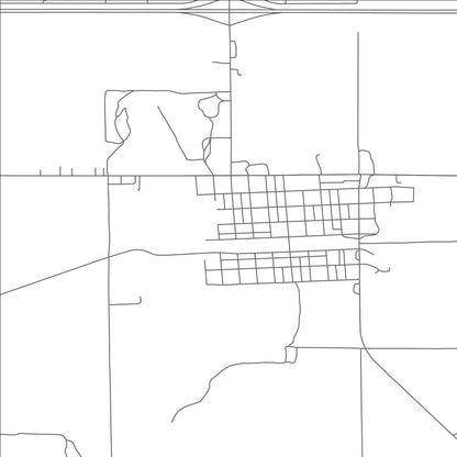 ROAD MAP OF NEW SALEM, NORTH DAKOTA BY MAPBAKES