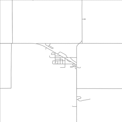 ROAD MAP OF NEWBURG, NORTH DAKOTA BY MAPBAKES