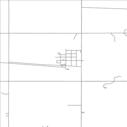 ROAD MAP OF OVERLY, NORTH DAKOTA BY MAPBAKES