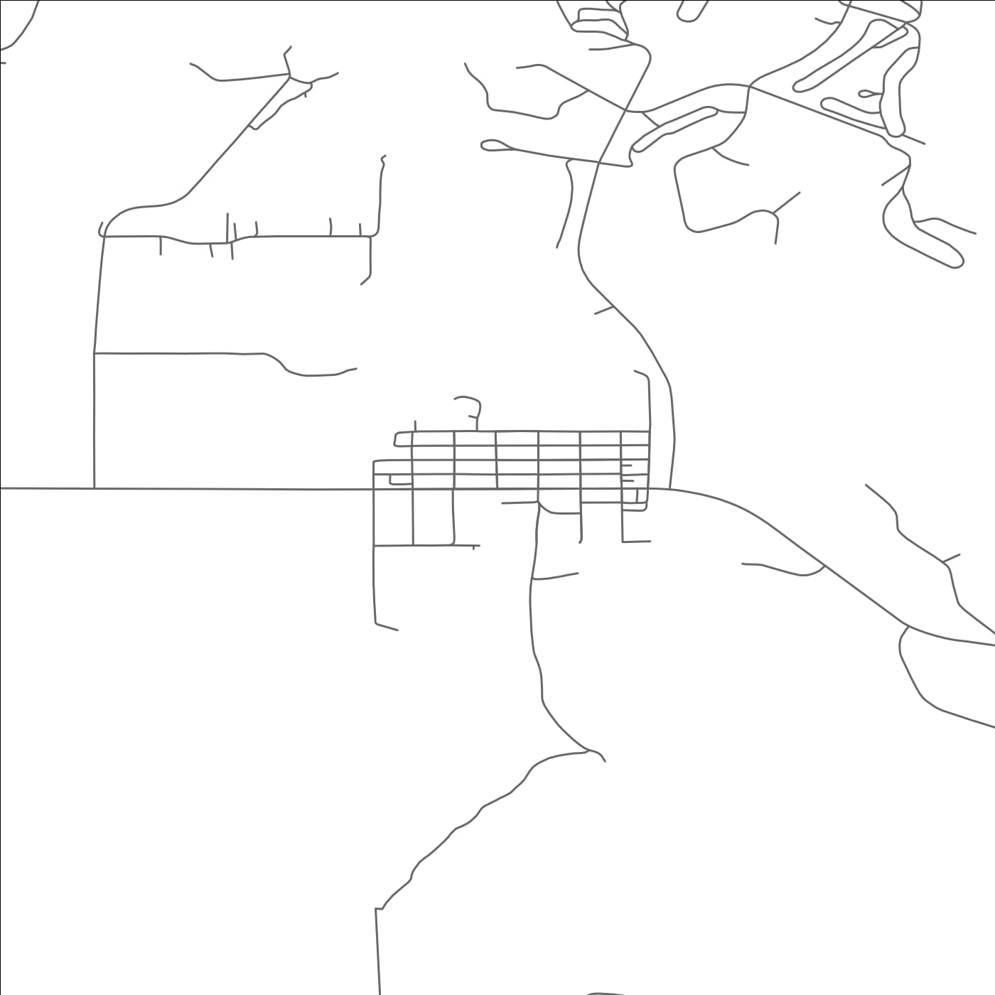 ROAD MAP OF PICK CITY, NORTH DAKOTA BY MAPBAKES