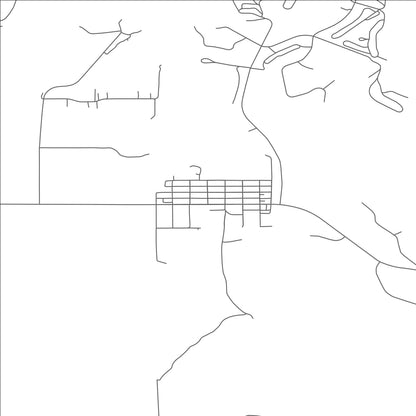 ROAD MAP OF PICK CITY, NORTH DAKOTA BY MAPBAKES