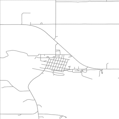 ROAD MAP OF POWERS LAKE, NORTH DAKOTA BY MAPBAKES