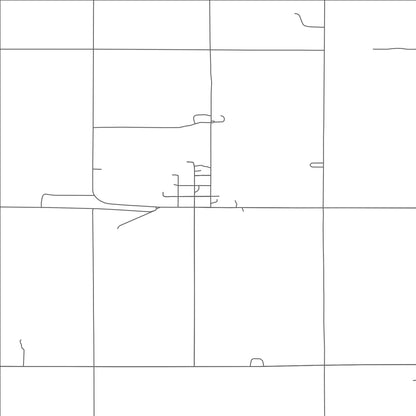 ROAD MAP OF REGAN, NORTH DAKOTA BY MAPBAKES