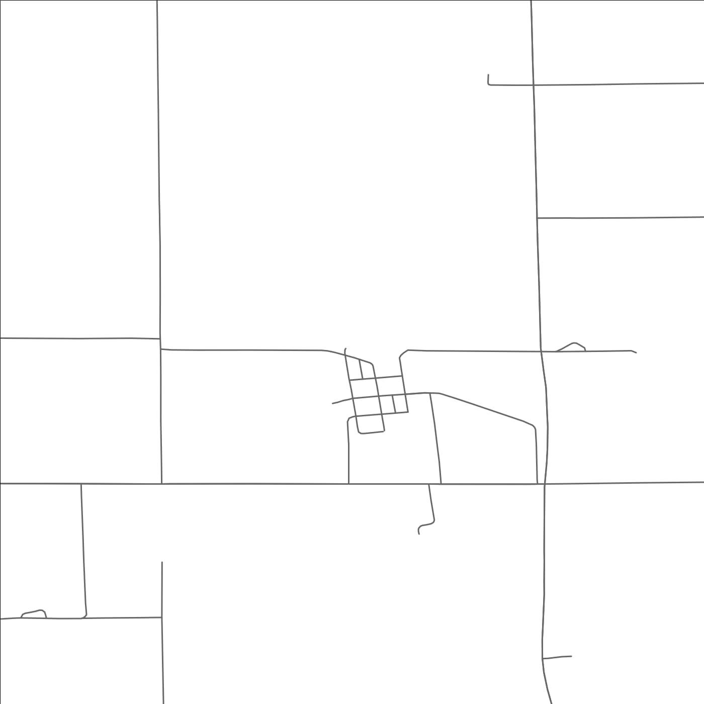 ROAD MAP OF ROGERS, NORTH DAKOTA BY MAPBAKES