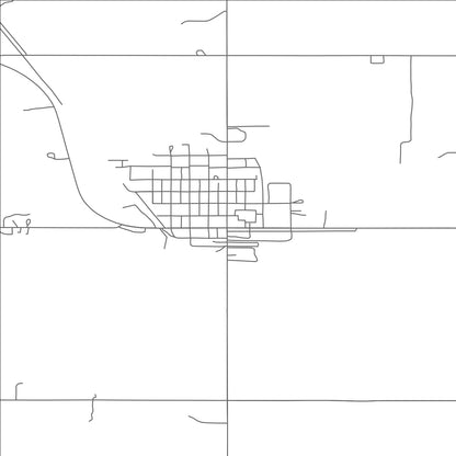 ROAD MAP OF ROLETTE, NORTH DAKOTA BY MAPBAKES