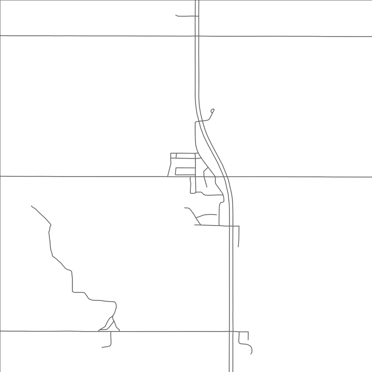 ROAD MAP OF RUTHVILLE, NORTH DAKOTA BY MAPBAKES