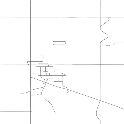 ROAD MAP OF RYDER, NORTH DAKOTA BY MAPBAKES