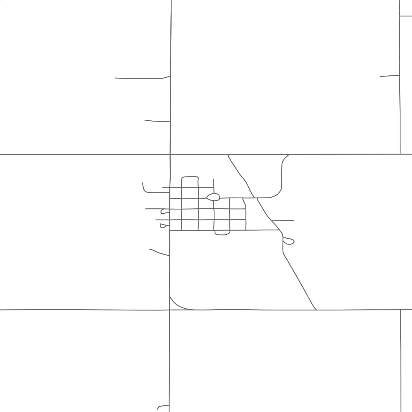 ROAD MAP OF SARLES, NORTH DAKOTA BY MAPBAKES