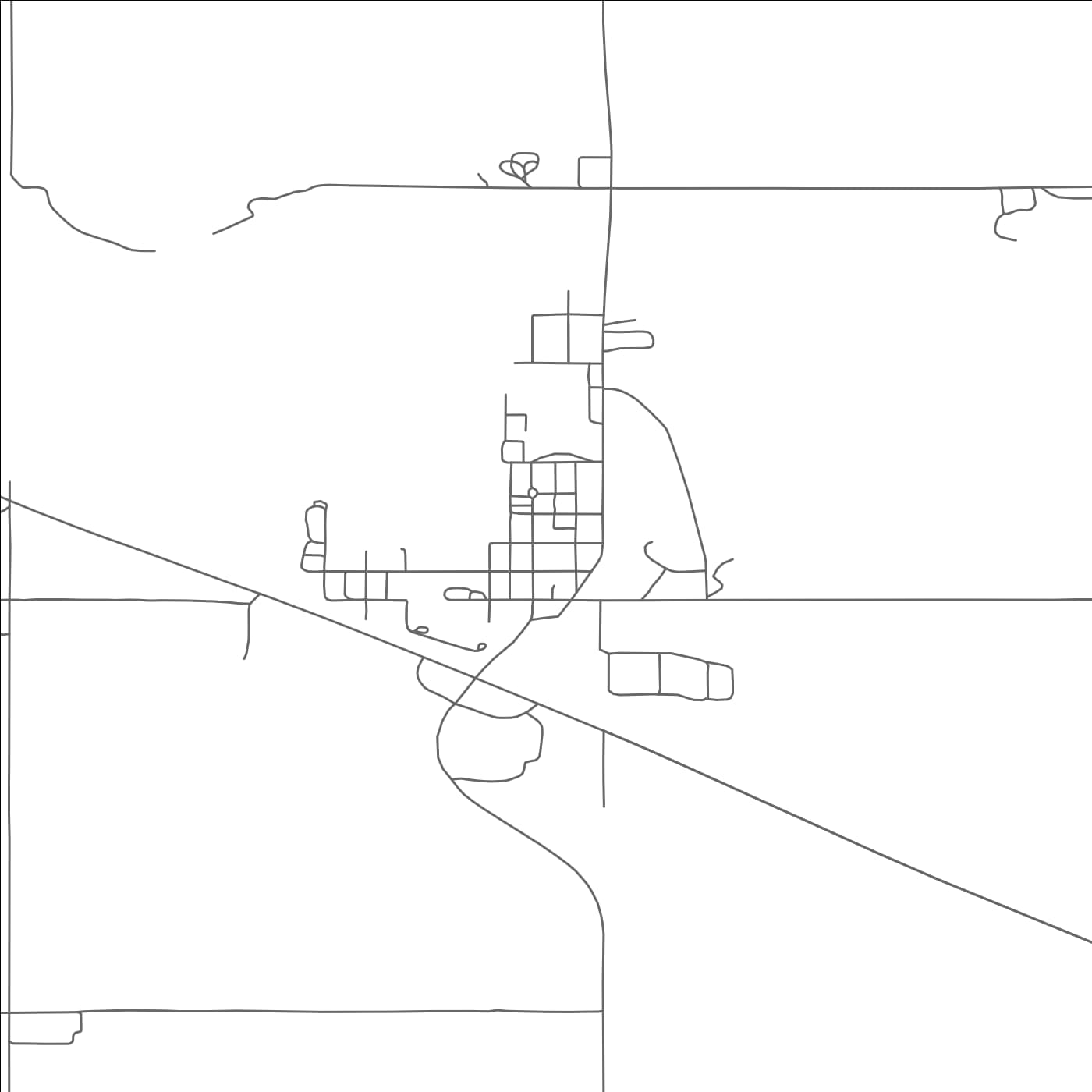 ROAD MAP OF SCRANTON, NORTH DAKOTA BY MAPBAKES