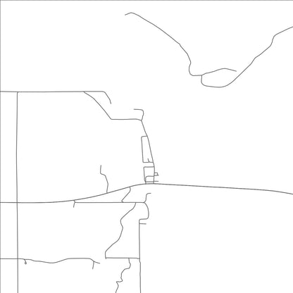 ROAD MAP OF SIBLEY, NORTH DAKOTA BY MAPBAKES