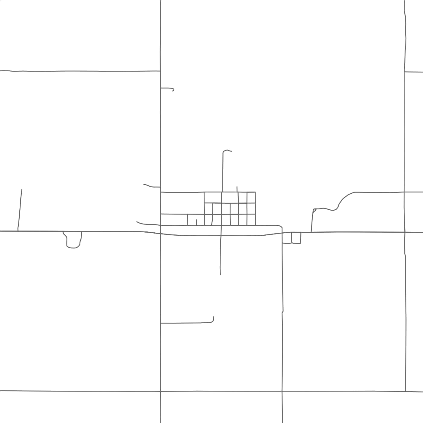 ROAD MAP OF SOURIS, NORTH DAKOTA BY MAPBAKES