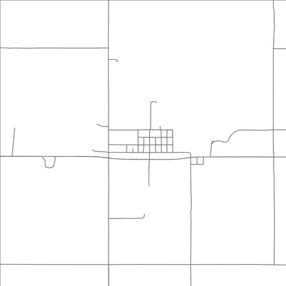 ROAD MAP OF SOURIS, NORTH DAKOTA BY MAPBAKES