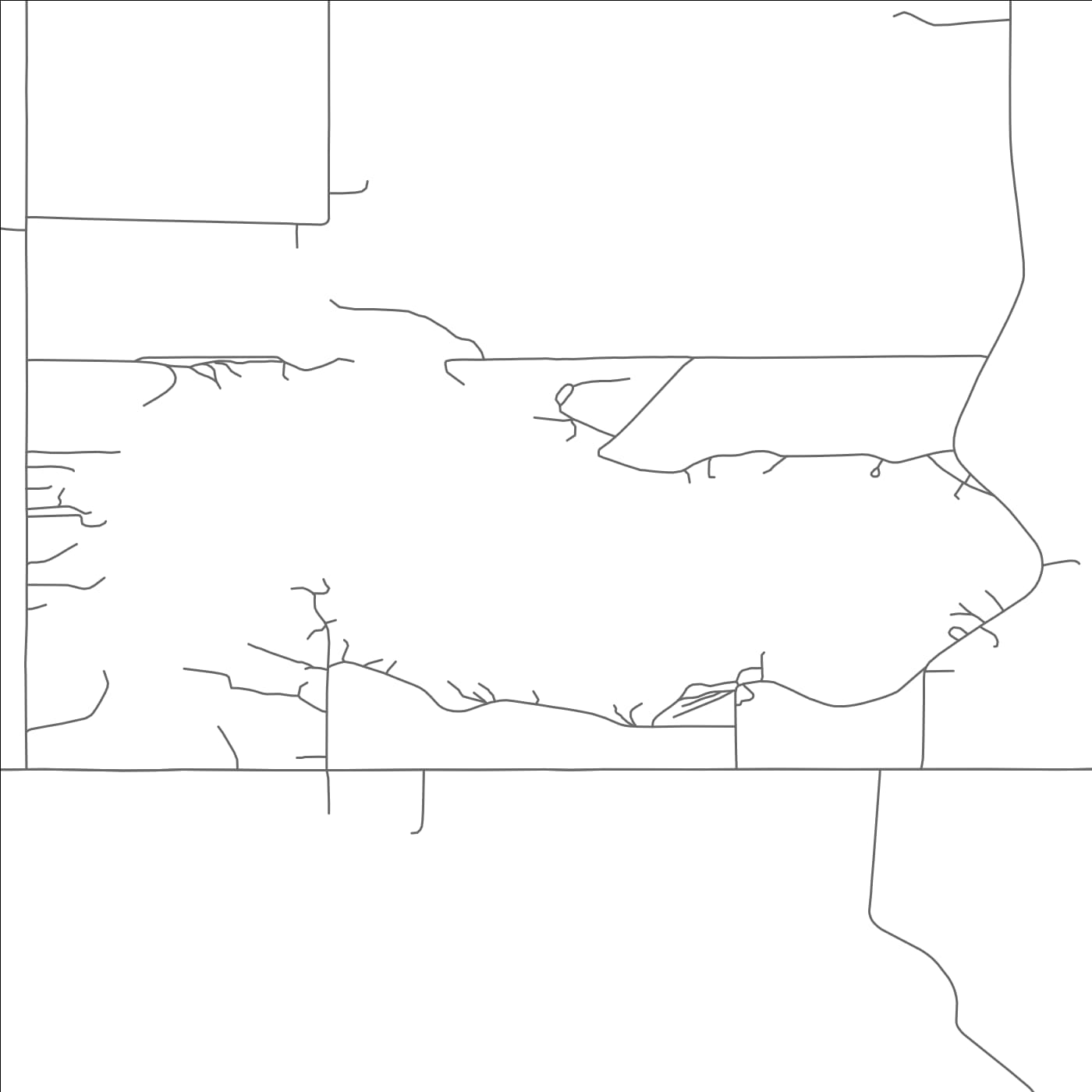 ROAD MAP OF SPIRITWOOD LAKE, NORTH DAKOTA BY MAPBAKES