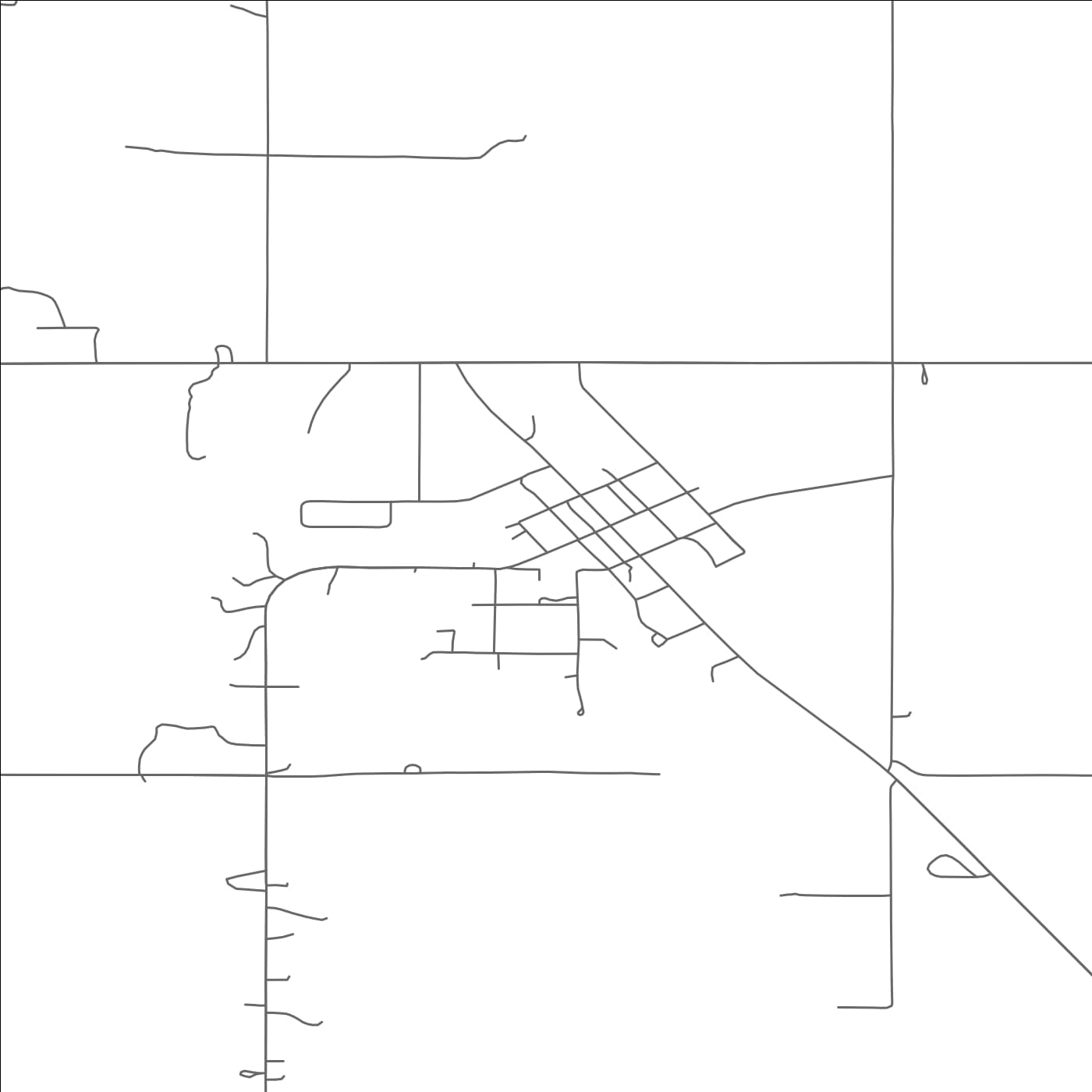 ROAD MAP OF ST. JOHN, NORTH DAKOTA BY MAPBAKES