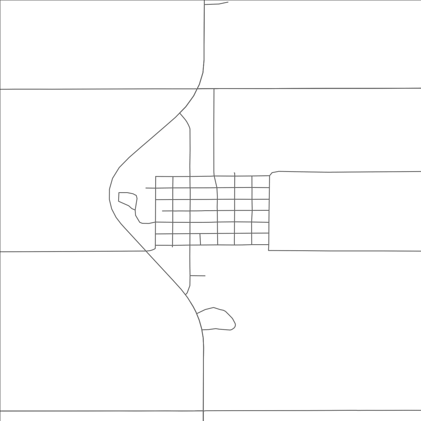 ROAD MAP OF ST. THOMAS, NORTH DAKOTA BY MAPBAKES