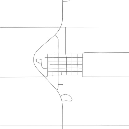 ROAD MAP OF ST. THOMAS, NORTH DAKOTA BY MAPBAKES