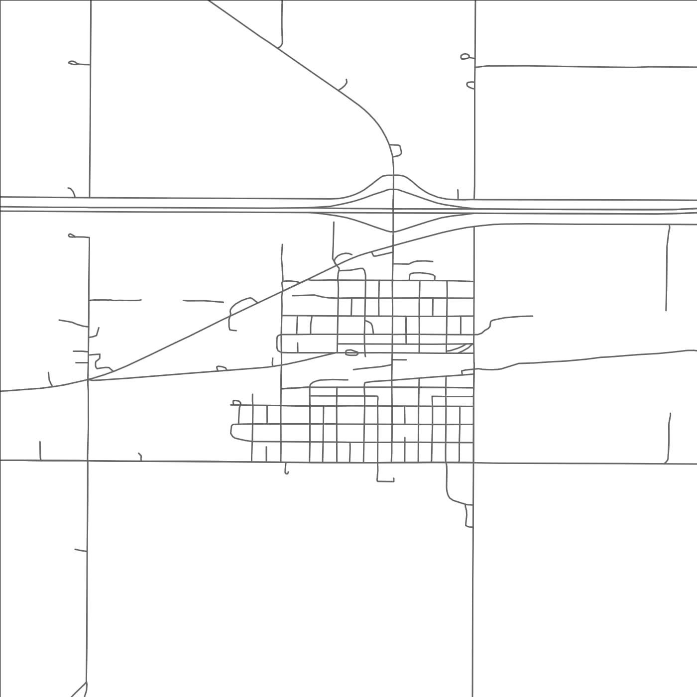 ROAD MAP OF STEELE, NORTH DAKOTA BY MAPBAKES