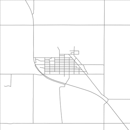 ROAD MAP OF STRASBURG, NORTH DAKOTA BY MAPBAKES