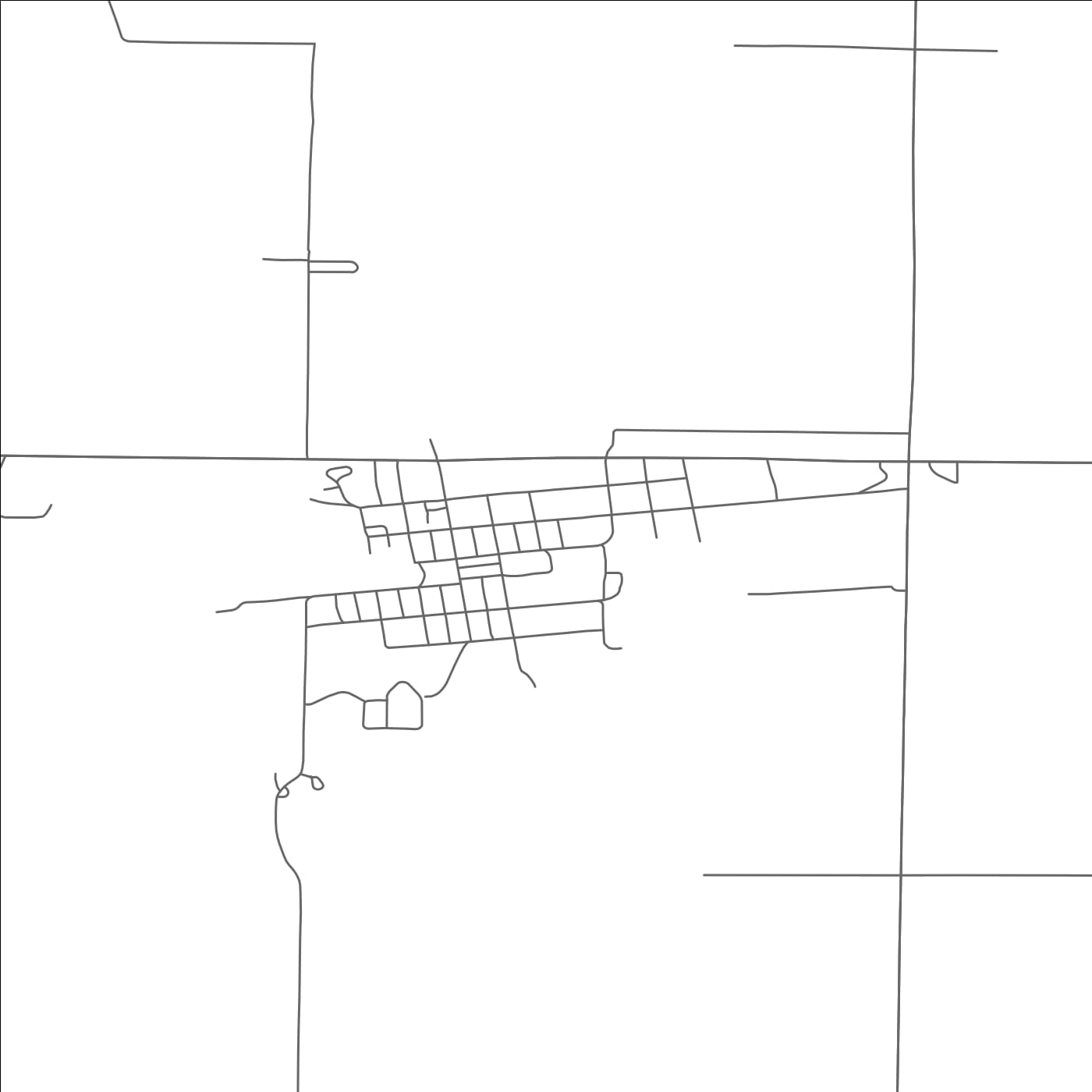 ROAD MAP OF STREETER, NORTH DAKOTA BY MAPBAKES