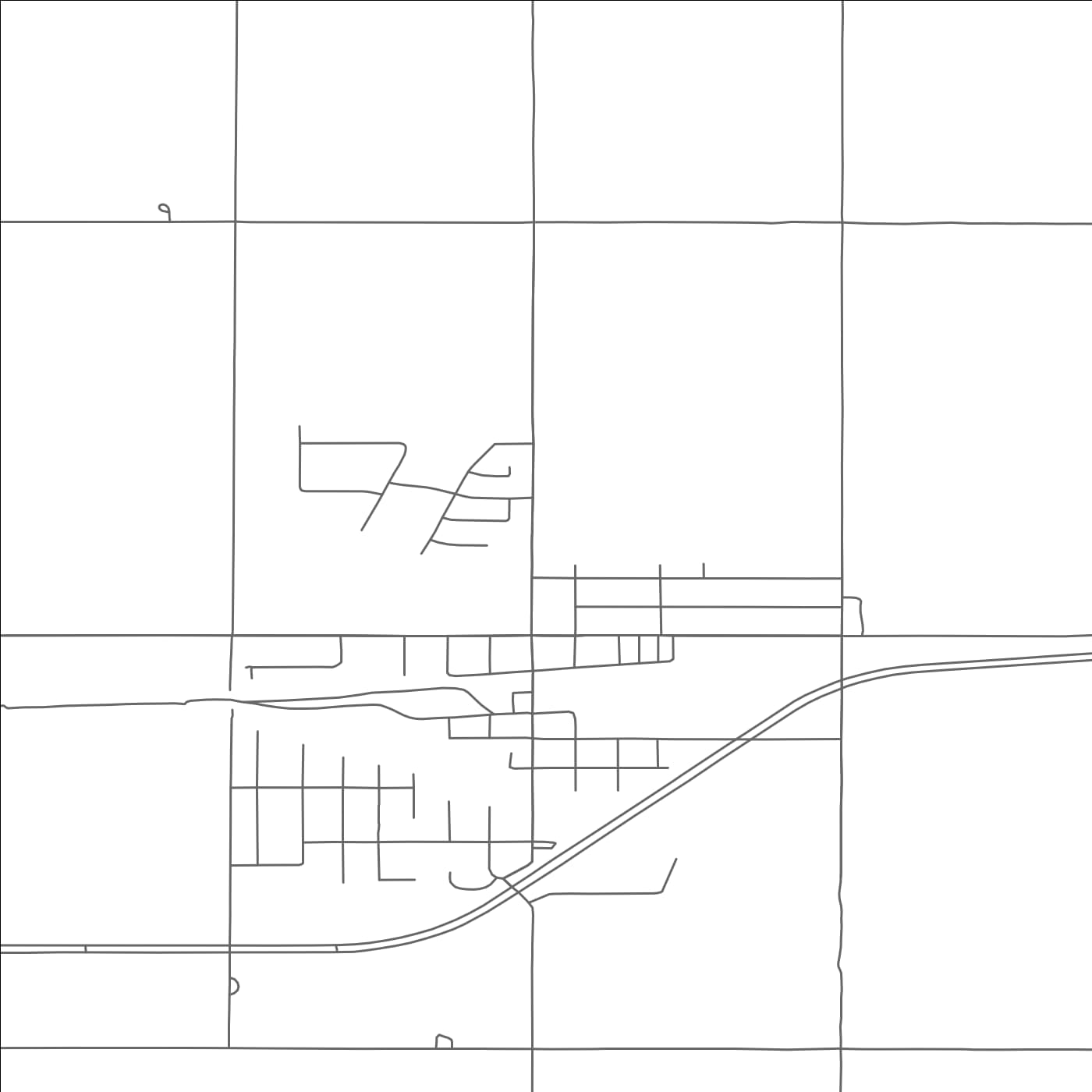 ROAD MAP OF SURREY, NORTH DAKOTA BY MAPBAKES