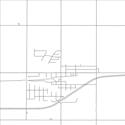 ROAD MAP OF SURREY, NORTH DAKOTA BY MAPBAKES