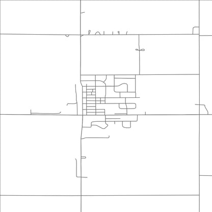 ROAD MAP OF THOMPSON, NORTH DAKOTA BY MAPBAKES