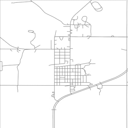 ROAD MAP OF TOWNER, NORTH DAKOTA BY MAPBAKES