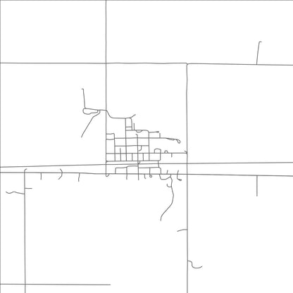 ROAD MAP OF TUTTLE, NORTH DAKOTA BY MAPBAKES