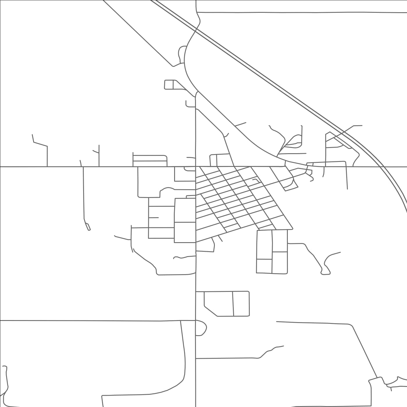 ROAD MAP OF UNDERWOOD, NORTH DAKOTA BY MAPBAKES