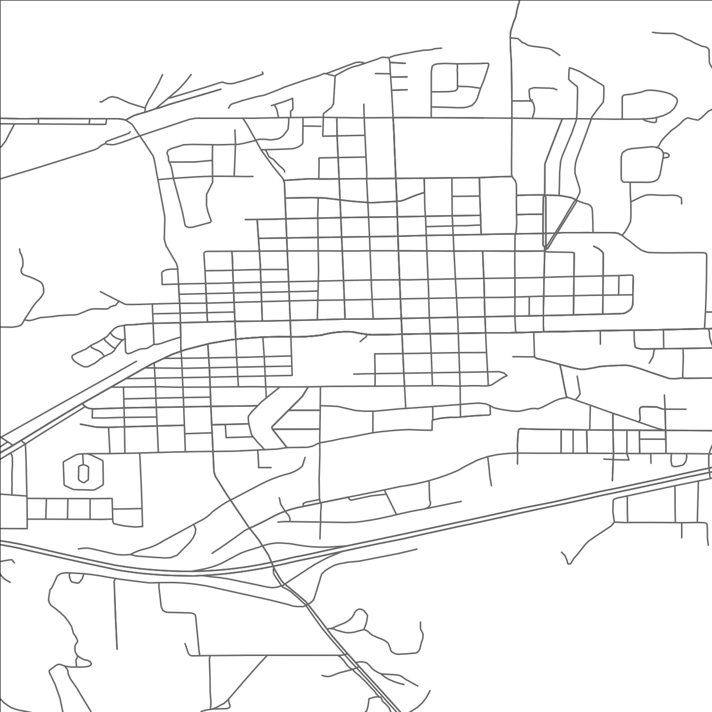 ROAD MAP OF VALLEY CITY, NORTH DAKOTA BY MAPBAKES