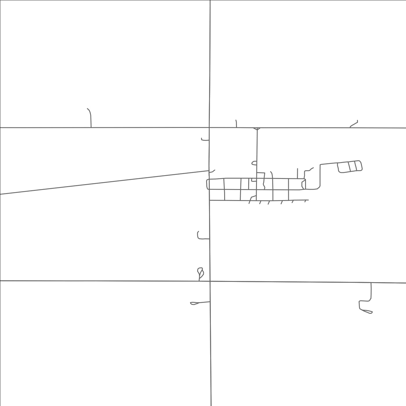 ROAD MAP OF VERONA, NORTH DAKOTA BY MAPBAKES