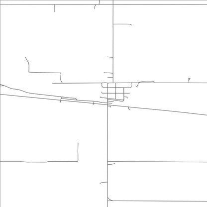 ROAD MAP OF VOLTAIRE, NORTH DAKOTA BY MAPBAKES