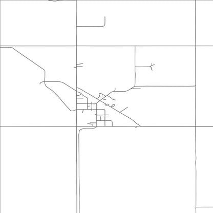 ROAD MAP OF WALES, NORTH DAKOTA BY MAPBAKES