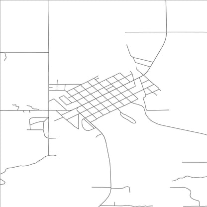 ROAD MAP OF WALHALLA, NORTH DAKOTA BY MAPBAKES