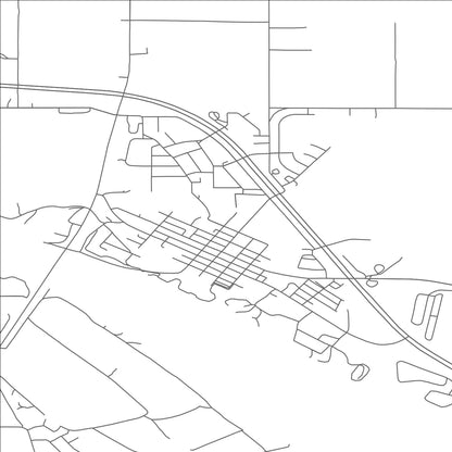 ROAD MAP OF WASHBURN, NORTH DAKOTA BY MAPBAKES