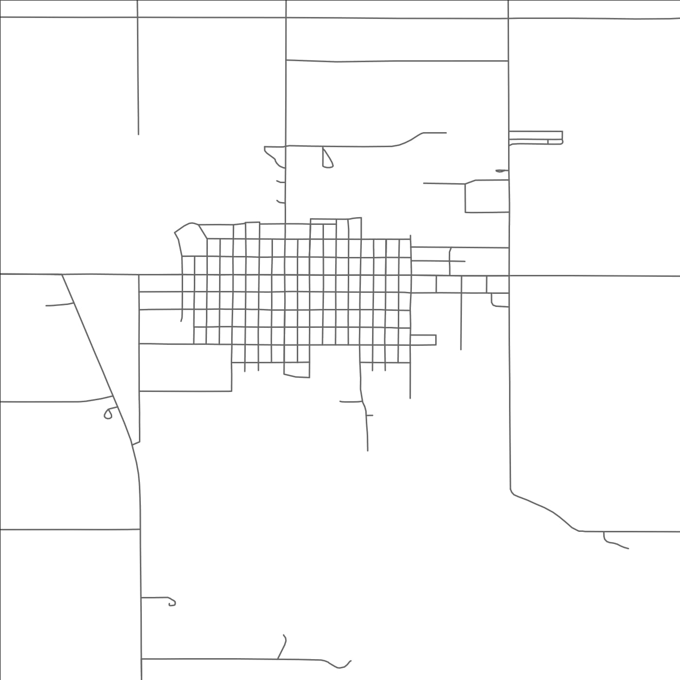 ROAD MAP OF WISHEK, NORTH DAKOTA BY MAPBAKES