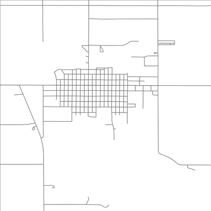 ROAD MAP OF WISHEK, NORTH DAKOTA BY MAPBAKES