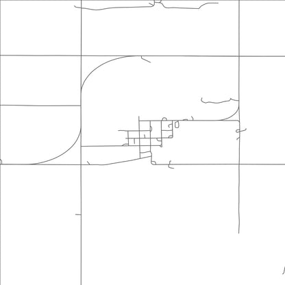 ROAD MAP OF WOODWORTH, NORTH DAKOTA BY MAPBAKES