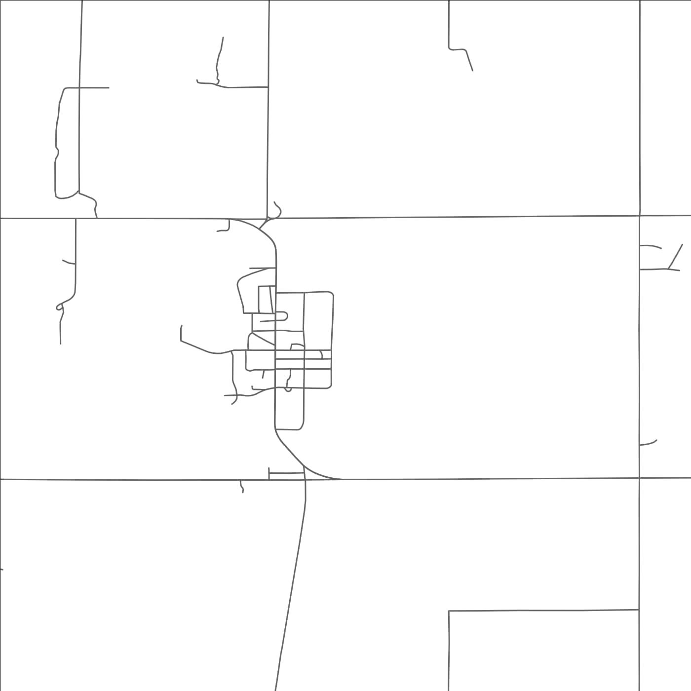 ROAD MAP OF YPSILANTI, NORTH DAKOTA BY MAPBAKES