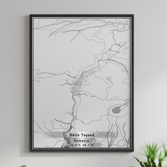 ROAD MAP OF BAILE-TUSNAD, ROMANIA BY MAPBAKES